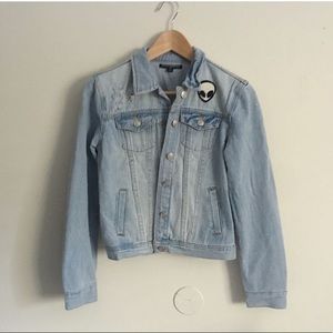 NWOT RARE brandy Melville alien denim jacket